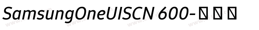 SamsungOneUISCN 600字体转换 SamsungOneUISCN 600字体转换